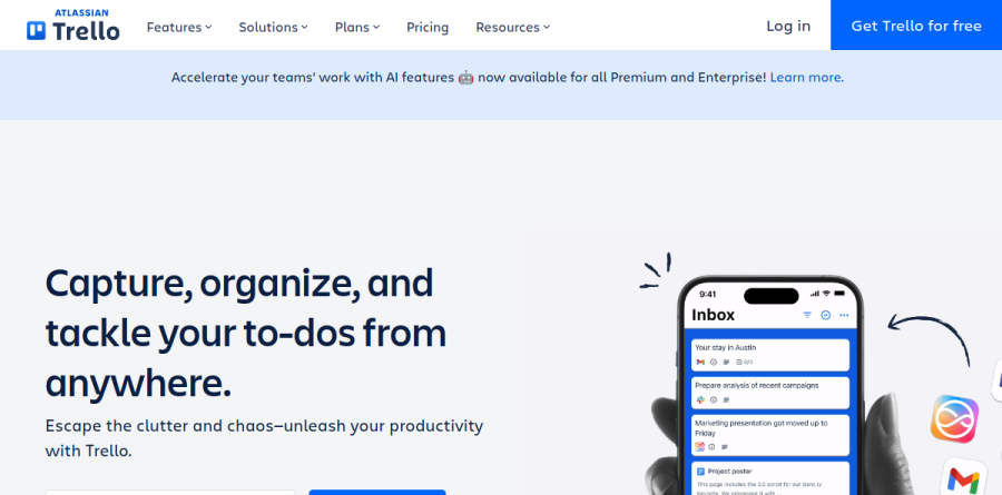Trello screenshot