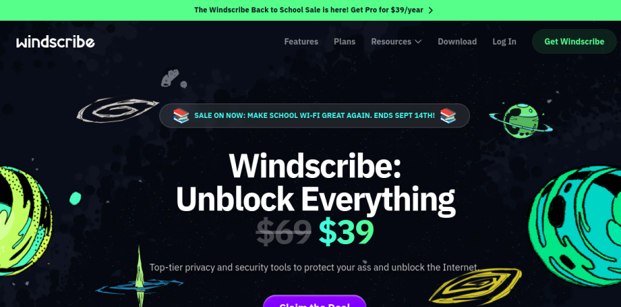 Windscribe screenshot