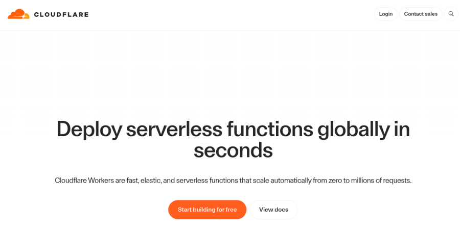 Cloudflare Workers screenshot