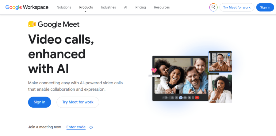 Google Meet screenshot