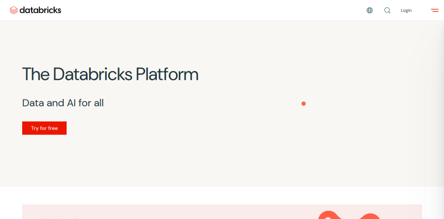 The Databricks Data Intelligence Platform product page showing the lakehouse architecture and its governance components
