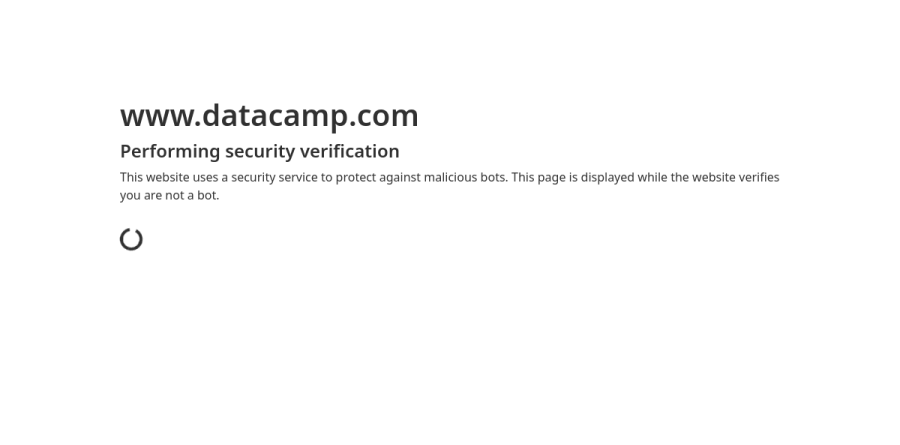 DataCamp screenshot