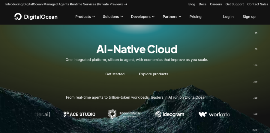 DigitalOcean screenshot