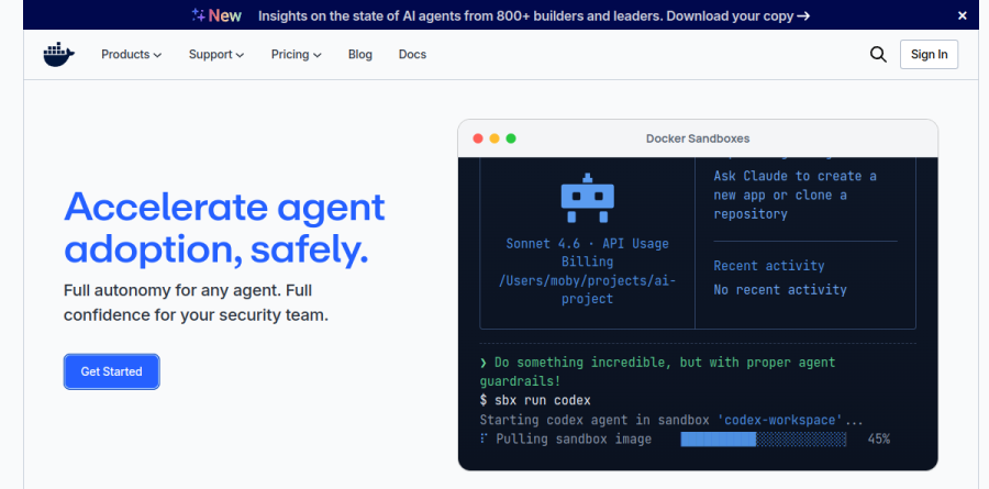 Docker screenshot