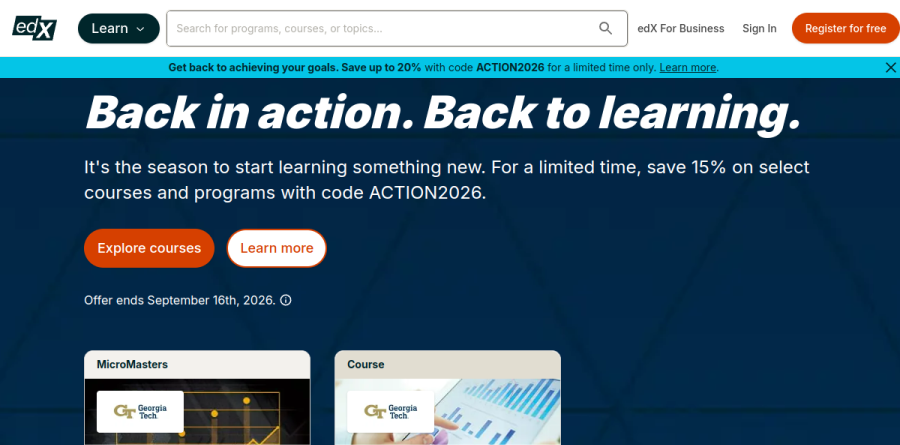 edX screenshot