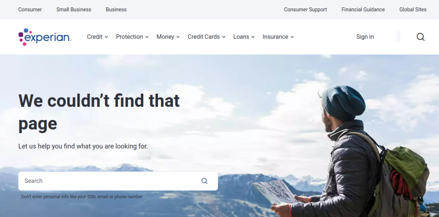 Experian IdentityWorks screenshot