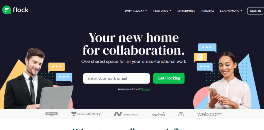 Flock screenshot