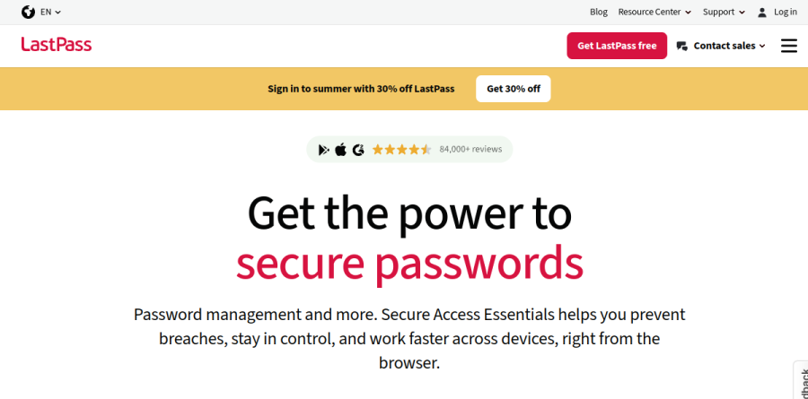 LastPass screenshot