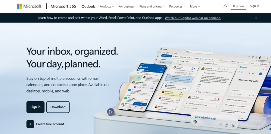 Outlook Calendar screenshot