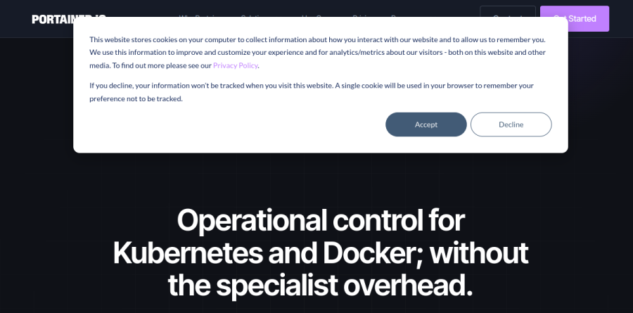 Portainer screenshot