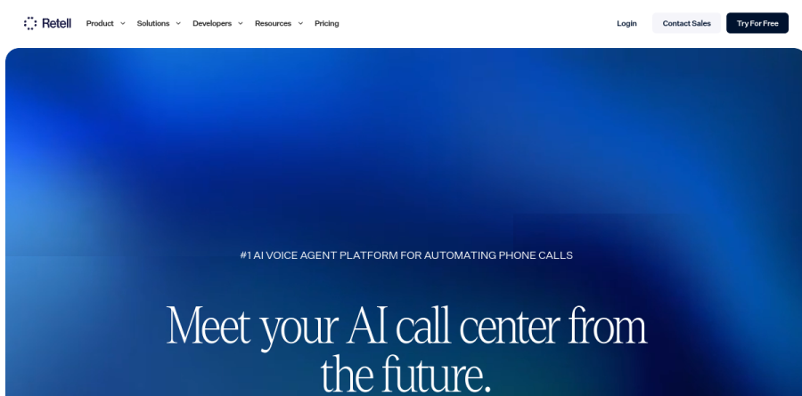 Retell AI screenshot