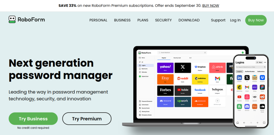 RoboForm screenshot