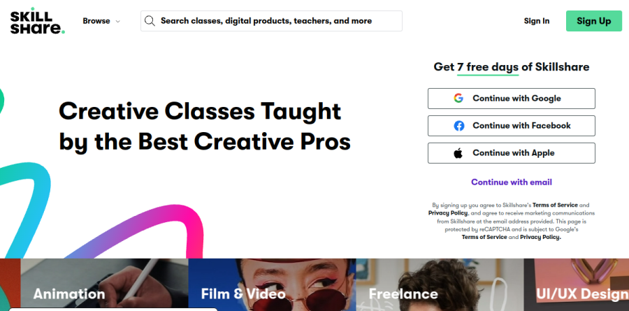 Skillshare screenshot