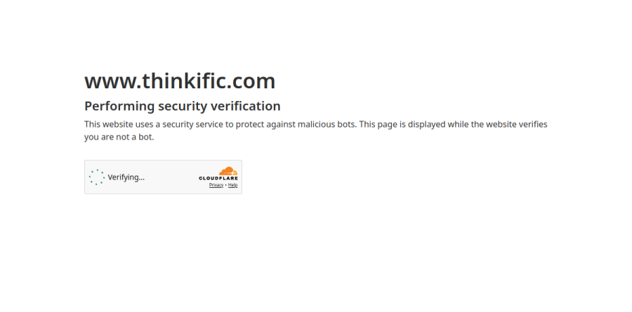 Thinkific screenshot