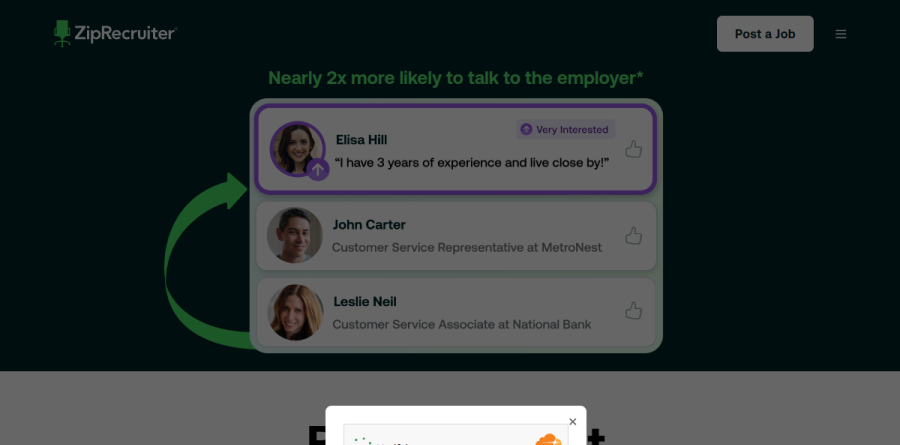 ZipRecruiter screenshot