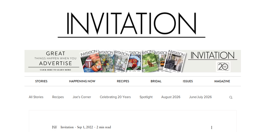 Invitation Magazine feature preview