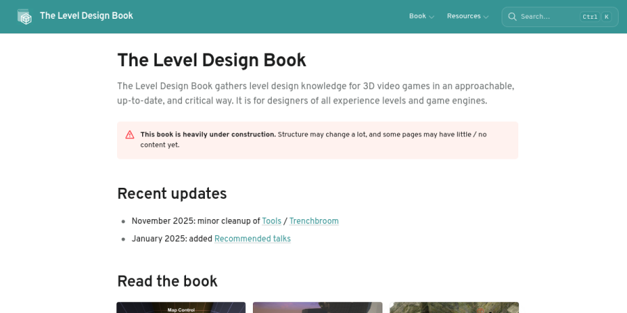 Preview of The Level Design Book