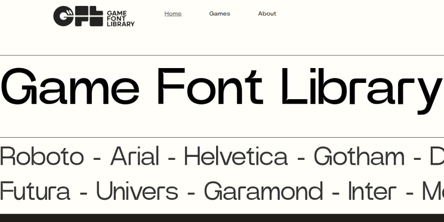 Preview of Game Font Library