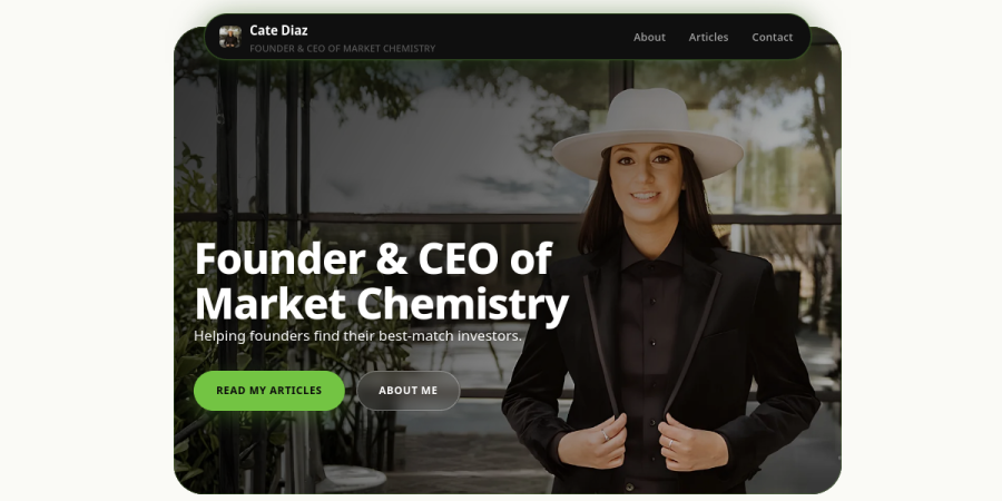 Neon theme - a vivid contrast personal website design