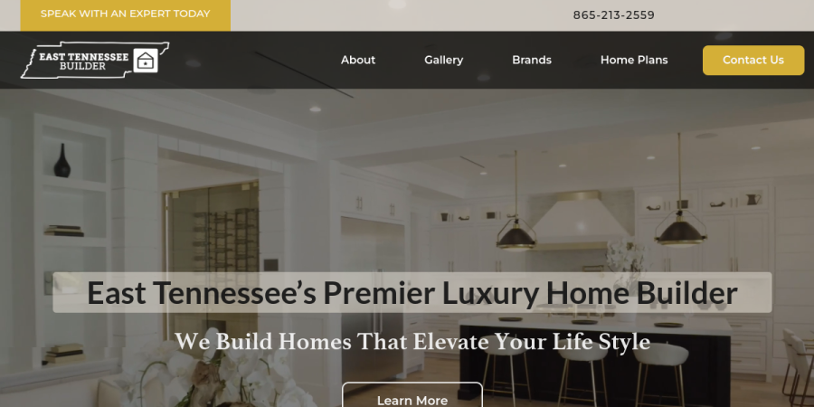 East TN Builder website preview