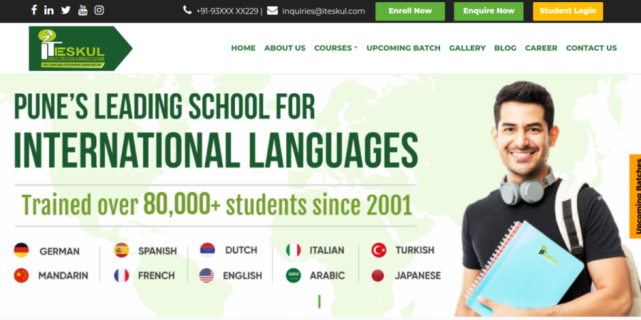 Iteskul website preview