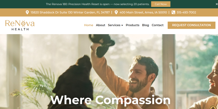 ReNova Health website preview