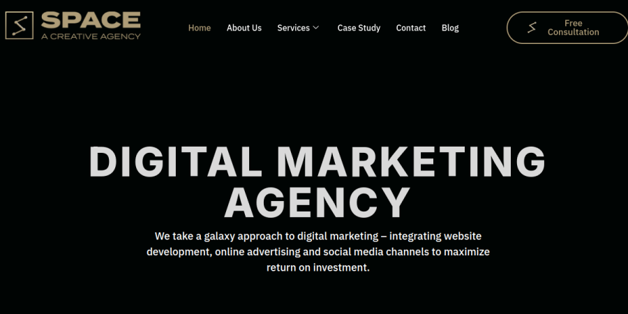 Space Agency website preview