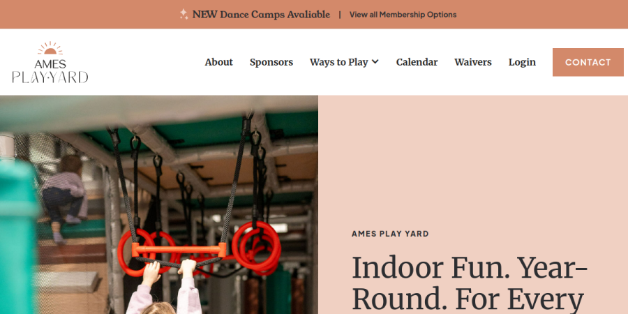 Ames Play Yard website preview