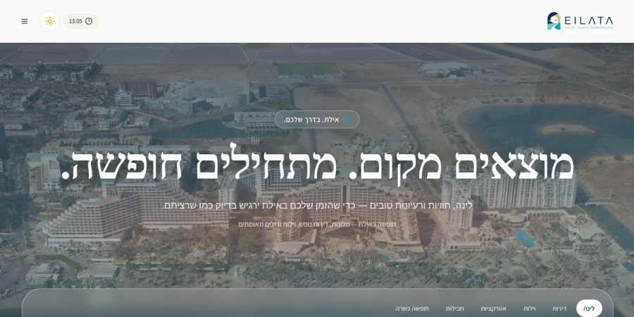 תמונה מקדימה של אתר EILATA.COM — אילתא