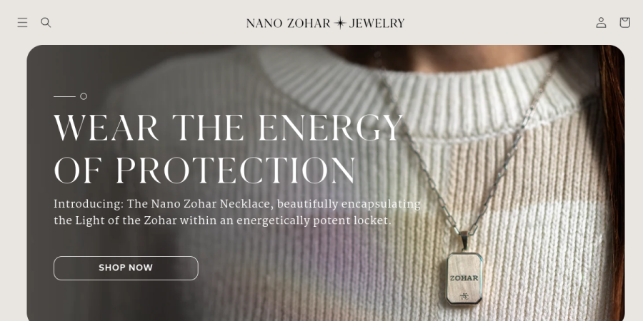 צילום אתר Nano Zohar / Zohar Jewel — Digital Commerce