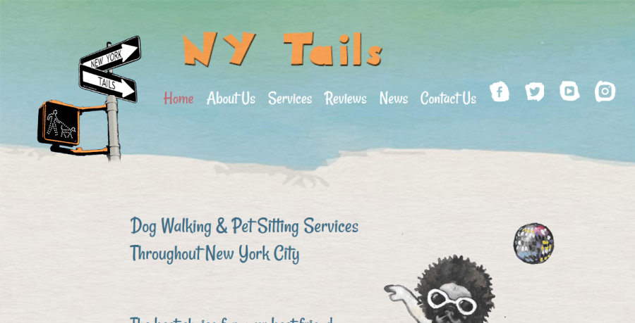 Screenshot of NY Tails website