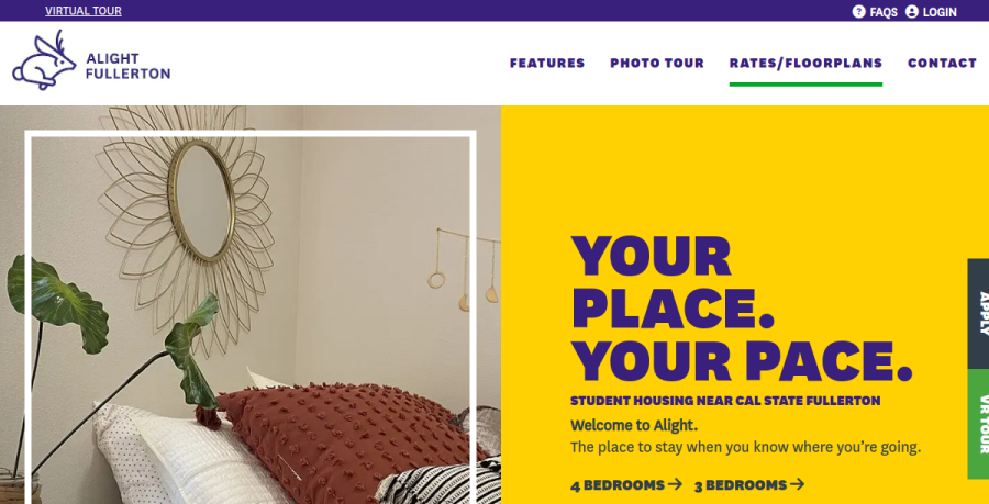 Screenshot of Alight Fullerton website