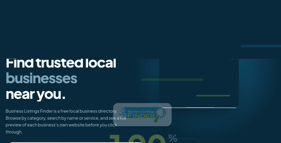 Screenshot of Wordpress Locallistingz.com website