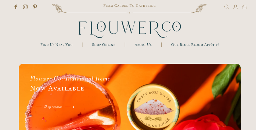 Screenshot of Flouwer Co. website