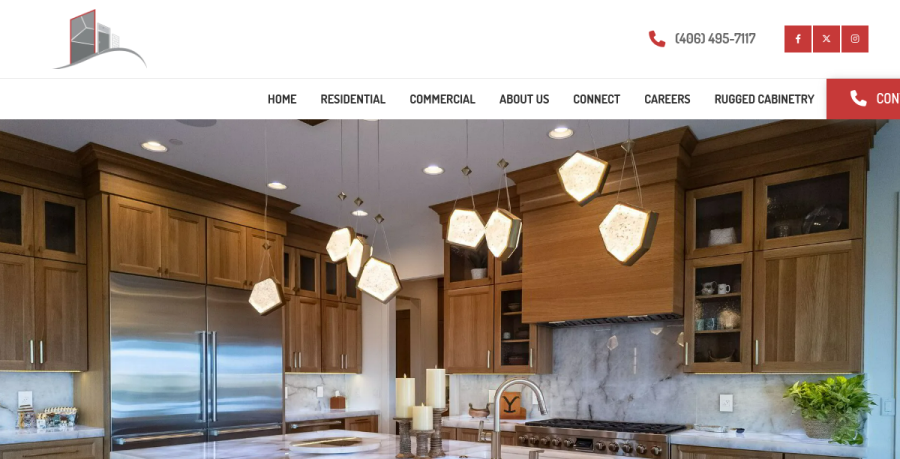 Screenshot of Silver City Stone, Cabinetry & Tile website