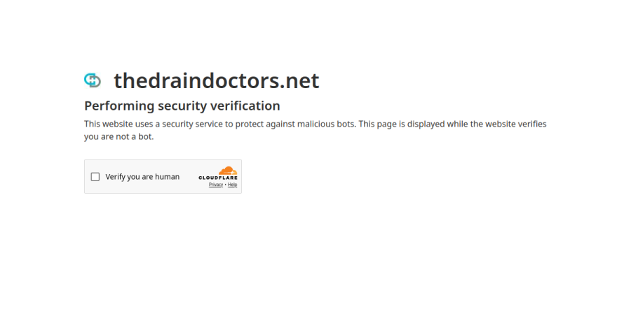 Screenshot of The Drain Doctors, Inc. website