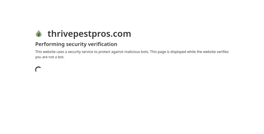 Screenshot of Thrive Pest Pros website