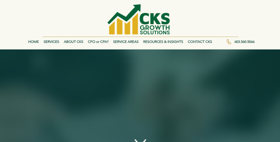 Screenshot of CKS Growth Solutions LLC website