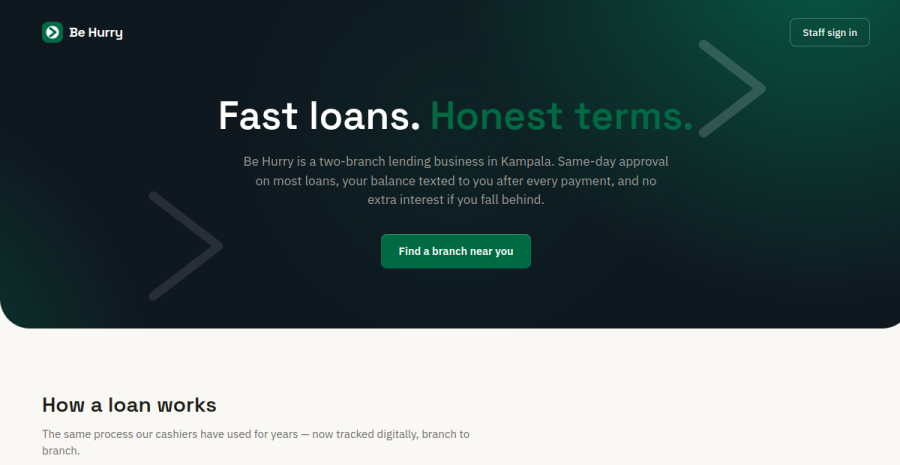 Be-Hurry — Microfinance Loan Management System
