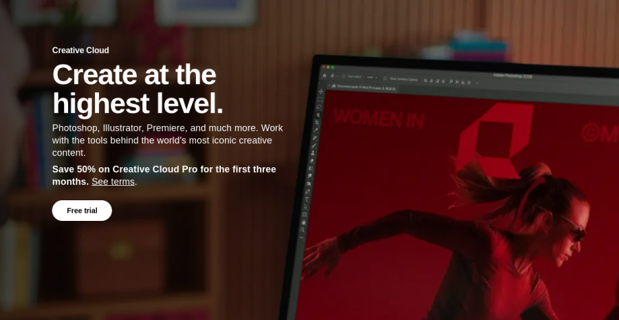 Adobe Express website screenshot