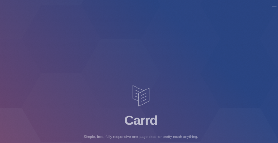 Carrd website screenshot