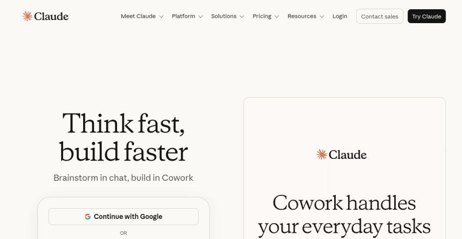 Claude Code website screenshot