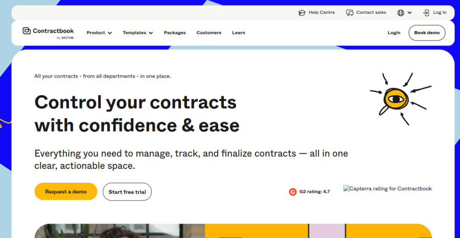 Contractbook website screenshot