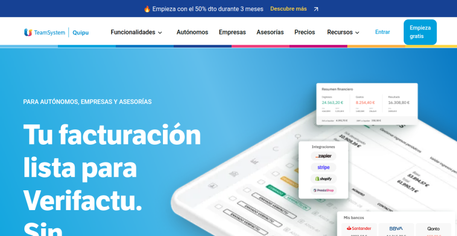 Quipu website screenshot