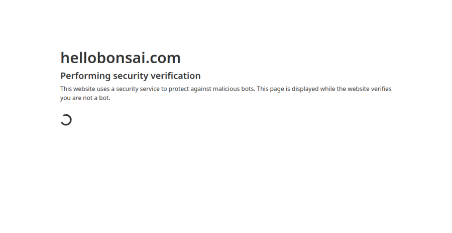Bonsai website screenshot