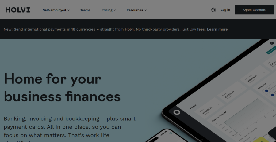 Holvi website screenshot