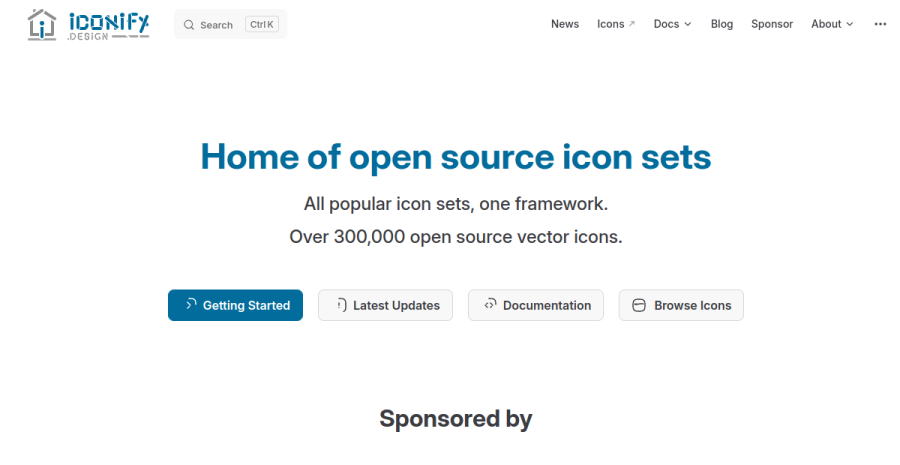 Iconify 메인 화면