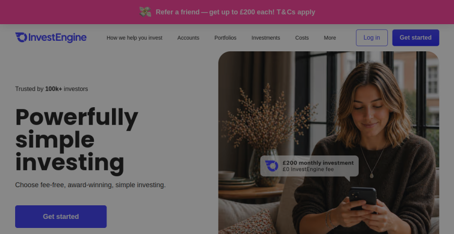 InvestEngine website screenshot