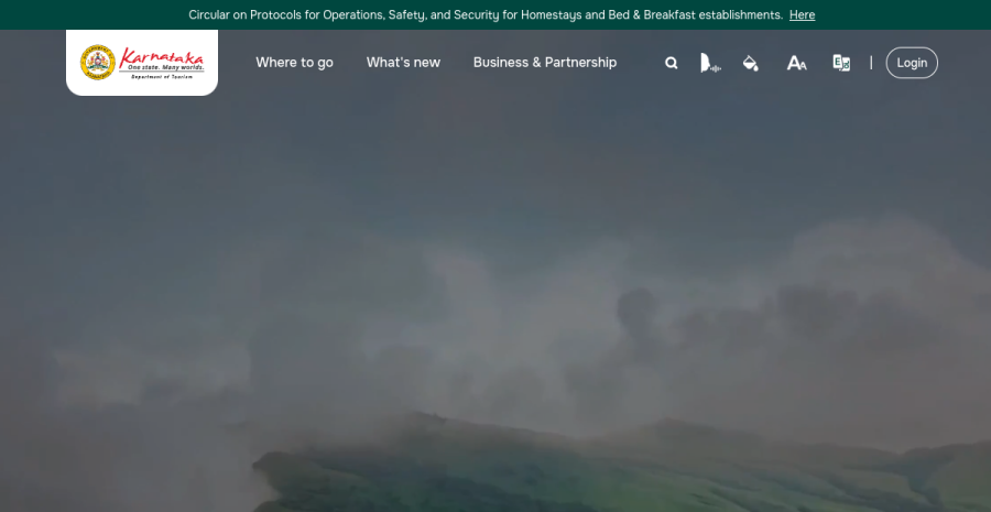 Karnataka Tourism website