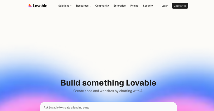 Lovable website screenshot